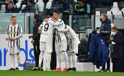 CR7 entró a la cancha por Morata a los 69′ de partido.