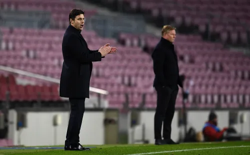 Pochettino le dio un baile a Koeman en España y espera repetir en Francia. Foto: Getty Images