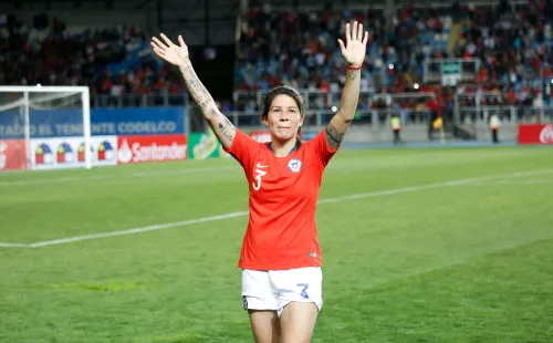 Carla Guerrero, una jefa en la Roja y en Universidad de Chile, con quien logró una histórica primera clasificación a Copa Libertadores. Foto: Agencia Uno