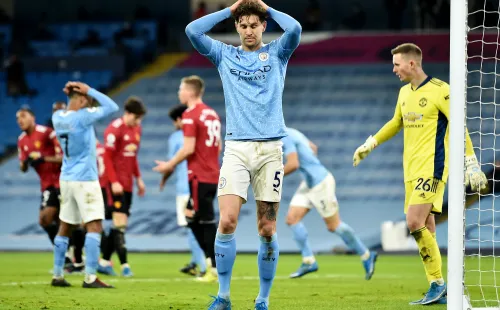 A pesar de la caída contra el United, los Ciudadanos siguen teniendo una ventaja de 11 puntos con sus escoltas. (Foto: Getty)