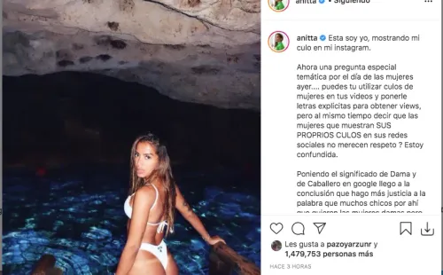 La contundente reacción de Anitta ante la historia misógina de Arcángel.