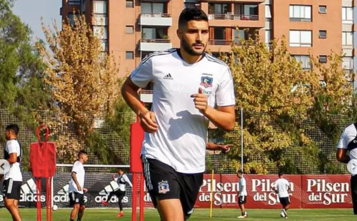 Nicolás Blandi se está jugando su opción de ser el delantero de Colo Colo. Foto: Colo Colo