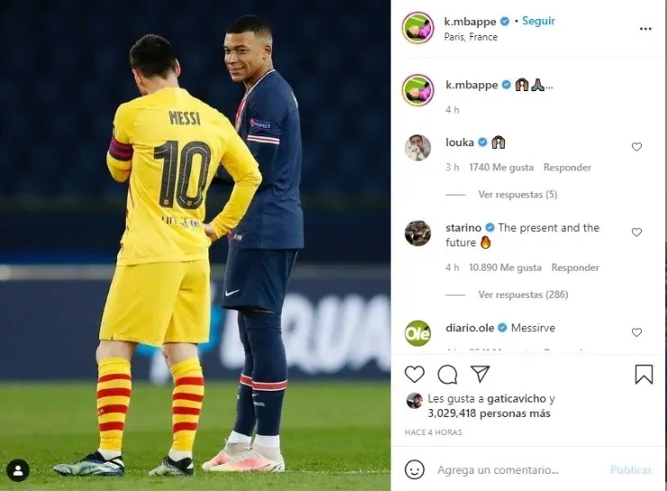 Kylian Mbappé y Lionel Messi pueden encontrarse con la misma camiseta en el PSG