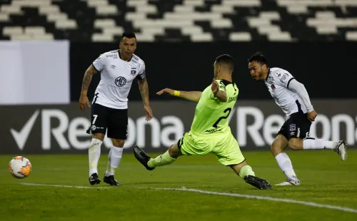 Fabricio Formiliano conoce los pastos del Estadio Monumental. Estuvo en el duelo ante Peñarol por Copa Libertadores 2020. Foto: Agencia Uno