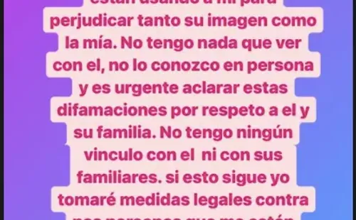 La reacción de Nathy Chilena tras la polémica que involucró a Luis Jara en Instagram y Twitter.(1)