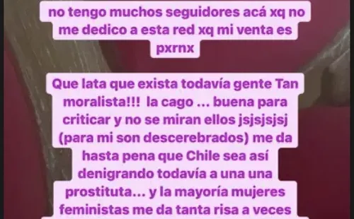 La reacción de Nathy Chilena tras la polémica que involucró a Luis Jara en Instagram y Twitter.(4)