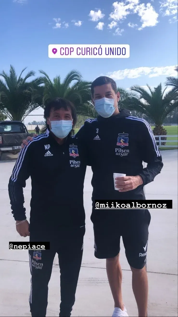 Miiko Albornoz en la pretemporada de Colo Colo