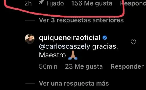 Quique Neira celebra el indulto concedido por el histórico de Colo Colo Carlos Caszely y comparte evidencias del perdón.(3)