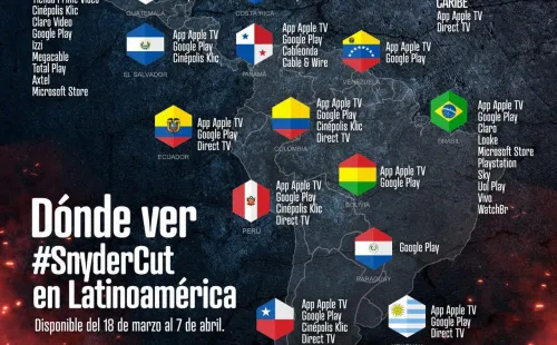 Dónde ver Justice League en Latinoamércia