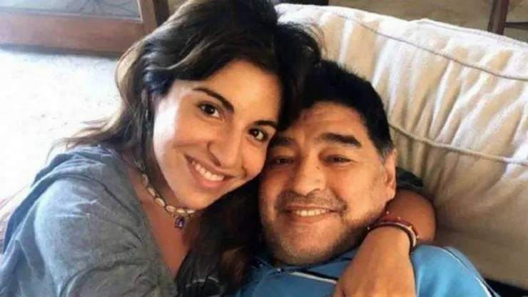 Diego Maradona y su hija Giannina