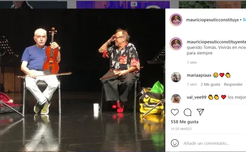 Tomás Vidiella junto a Mauricio Pesutic