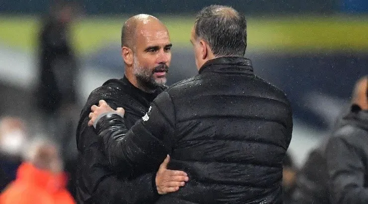 Guardiola es un fanático de Bielsa, al que le muestra respeto cada vez que puede. Foto: Getty Images