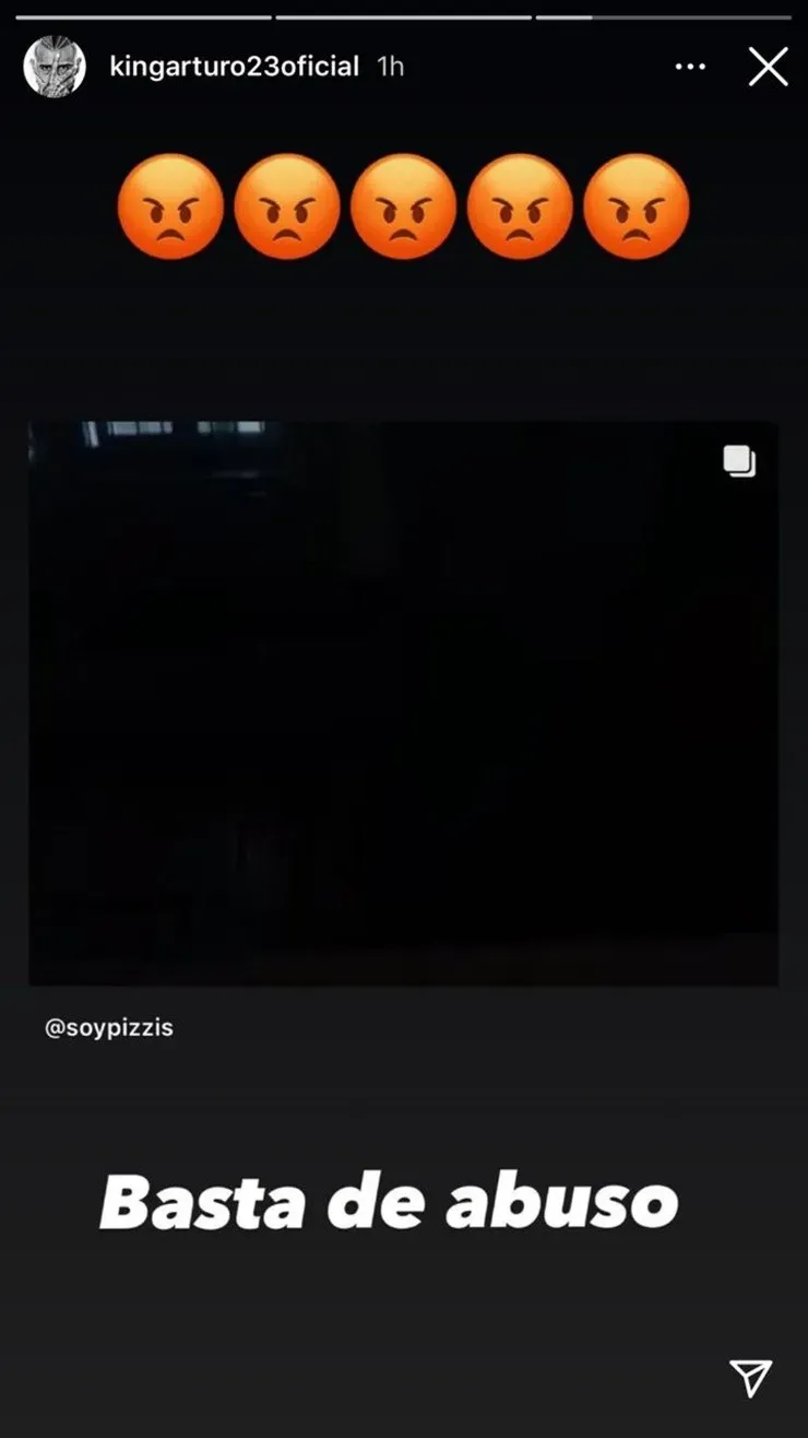 La indignación de Arturo Vidal en Instagram