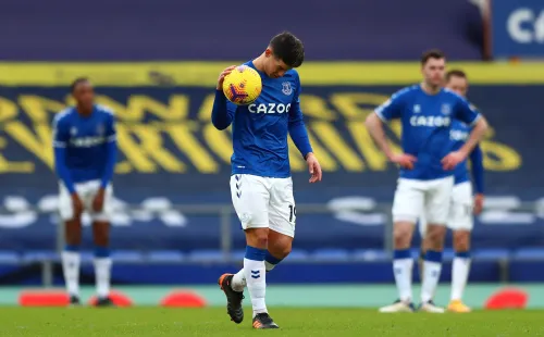 James Rodríguez en el Everton (Getty Images)