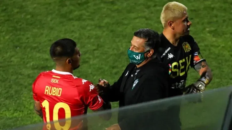 Patricio Rubio y Ronald Fuentes en Wanderers-Unión Española