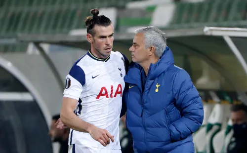 Mourinho junto a su regalón Gareth Bale (Getty Images)