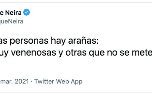 El relato de Quique Neira sobre la picadura de una araña de rincón.(4)