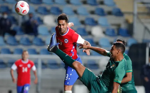 Luis Jiménez fue una de las figuras de Chile ante Bolivia. Foto: Agencia Uno