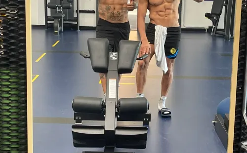 Hace unos días Arturo Vidal subió esta fotografía entrenando con Alexis Sánchez en el Inter de Milán.