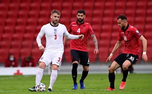Inglaterra se hizo fuerte y derrotó por 2-0 a Albania en la segunda fecha de las eliminatorias europeas. (Getty Images)