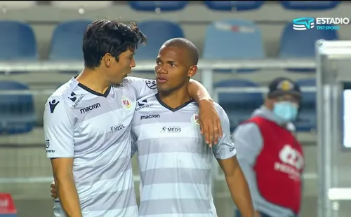 César Munder y su “padrino” Matías Fernández.