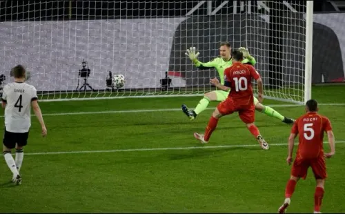 Alemania no pudo con Macedonia del Norte.