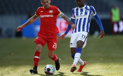 De manera inapelable, el Lverkusen cayó 3-0 frente al Hertha Berlín. (Foto: Getty)