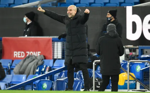 Pep Guardiola tiene todo para celebrar una nueva Premier con el City. (Foto: Getty)