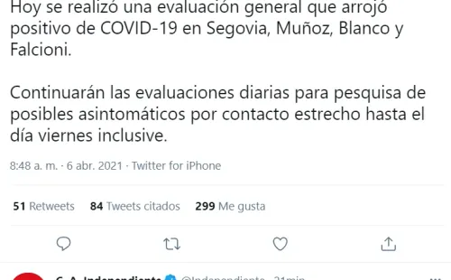 Publicación de Independiente