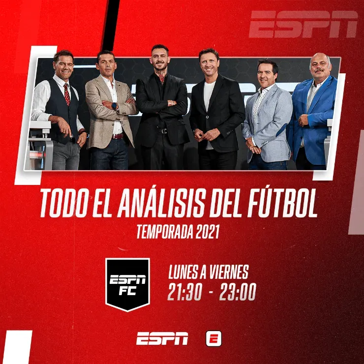 Mauricio Pinilla es la última incorporación de ESPN FC para la temporada 2021, que tiene nuevo horario. | Foto: ESPN.