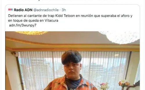 Los tuits con que la integrante de Supernova, Coni Lewin, cuestionó la popularidad del cantante de trap Kidd Tetoon.(1)