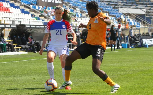 La selección chilena se enfrentó en noviembre a su par de Zambia como preparación para el repechaje de los JJ.OO. (Foto: Agencia Uno)