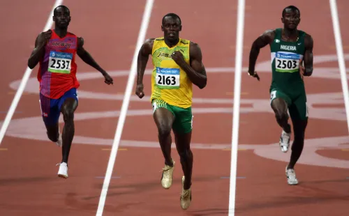 Usain Bolt ganando como siempre (Getty Images)