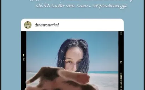 Denise Rosenthal indignada porque Instagram le borró su foto.(2)