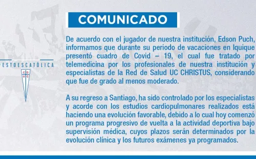 Parte médico de Edson Puch
