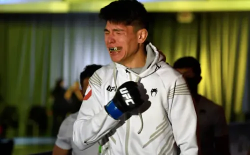Ignacio Bahamondes y su emoción en su debut con el UFC. Foto: Getty Images