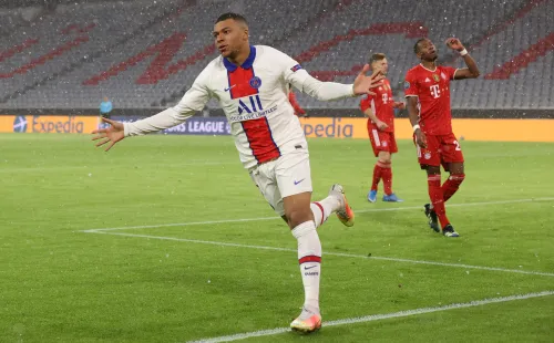 Kyllian Mbappé está hecho una máquina y podría dejar fuera al Bayern de la Champions (Foto: Getty).