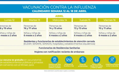 Calendario Vacunación Influenza