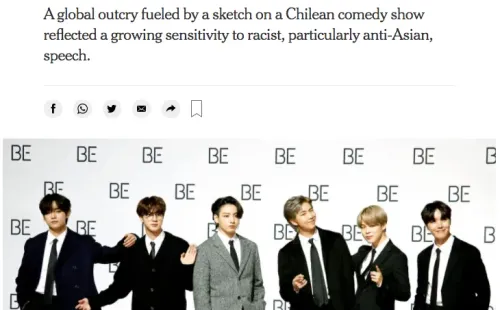 El artículo sobre la parodia de “Mi Barrio” a BTS en el New York Times.