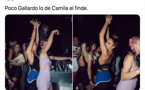 Cami Gallardo en “la fiesta más linda del mundo”, sin mascarilla ni distanciamiento social.(3)