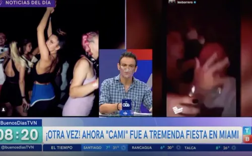 Gonzalo Ramírez apuntando sus dardos a Cami Gallardo, desde el “Buenos Días a Todos”.