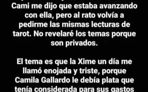 El relato sobre Cami Gallardo expuesto por @miauaustral.(5)