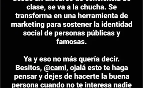 El relato sobre Cami Gallardo expuesto por @miauaustral.(9)