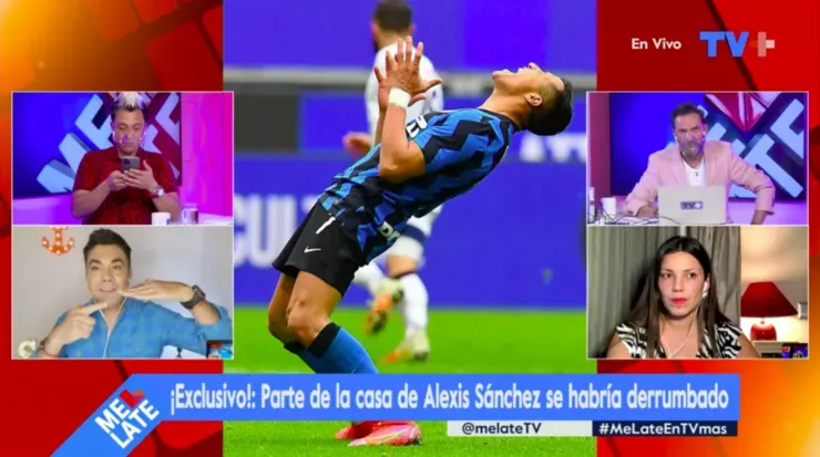 Luis Sandoval con los detalles del derrumbe en la casa de Alexis Sánchez, en el capítulo de este martes de “Me Late”.