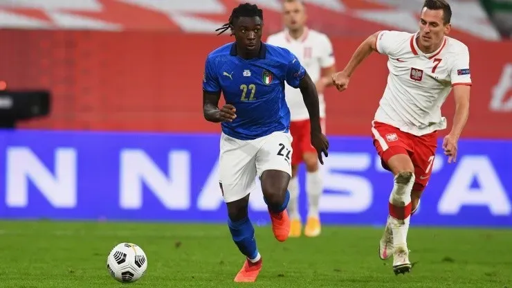 Moise Kean, delantero del PSG y la selección italiana