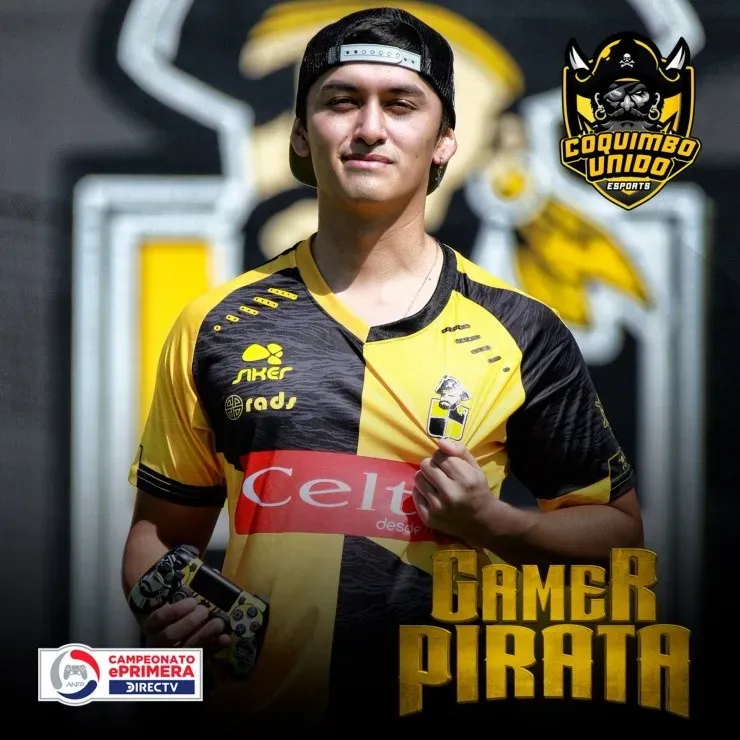 Bastián Araya es el gamer de Coquimbo Unido para esta segunda versión del ePrimera DIRECTV GO. | Foto: Comunicaciones Coquimbo Unido.