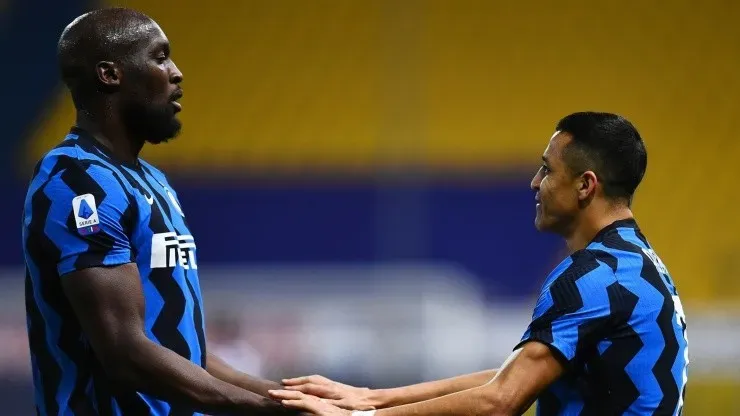 Romelu Lukaku y Alexis Sánchez en el Inter de Milán