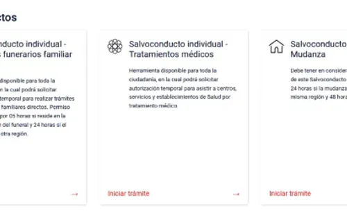 Salvoconductos de Comisaría Virtual