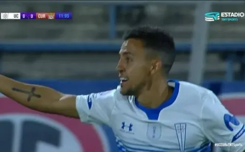 Buonanotte festeja con la cara llena de gol (Pantallazo)