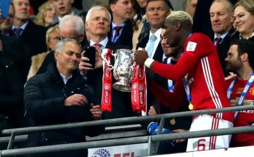 Mourinho y Pogba en la época que se querían (Getty Images)